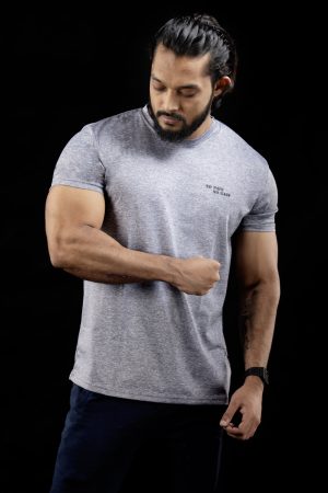 NO PAIN NO GAIN GRAY POLYSTER